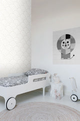 Lalique White Art Deco Motif Geometric Wallpaper - ESTA Home DD139215