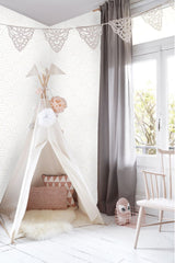 Lalique White Art Deco Motif Geometric Wallpaper - ESTA Home DD139215
