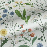 Fiore Green Wildflowers Wallpaper with Botanical Scandinavian Pattern - ESTA Home DD139390