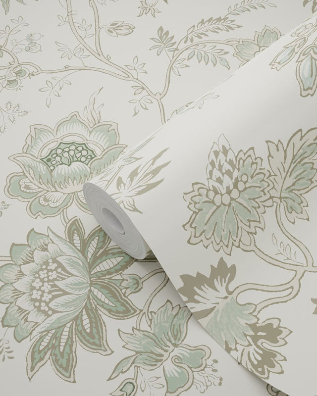 Juliet Neutral Decorative Jacobean Wallpaper