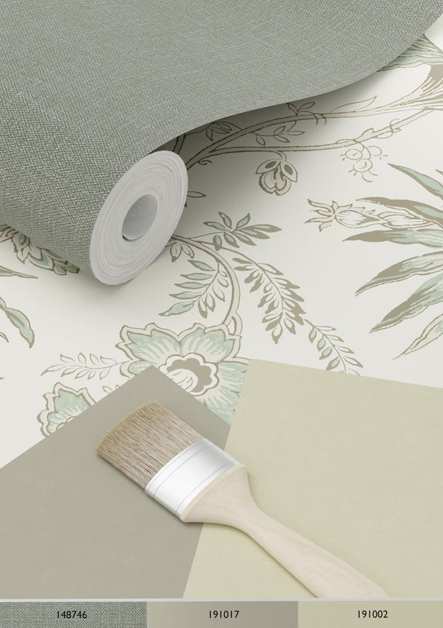 Juliet Neutral Decorative Jacobean Wallpaper