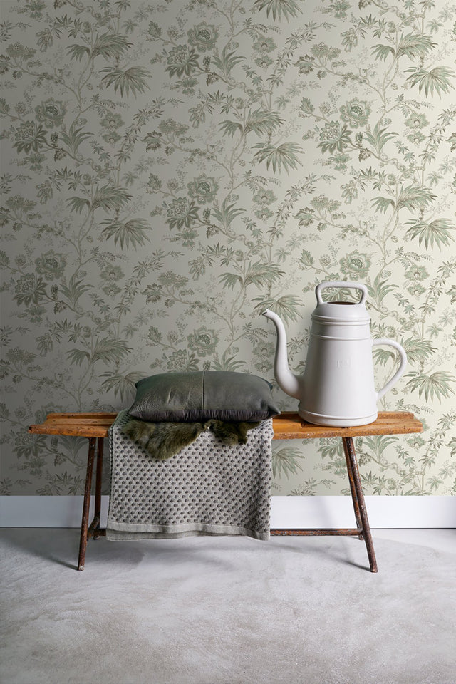Juliet Neutral Decorative Jacobean Wallpaper