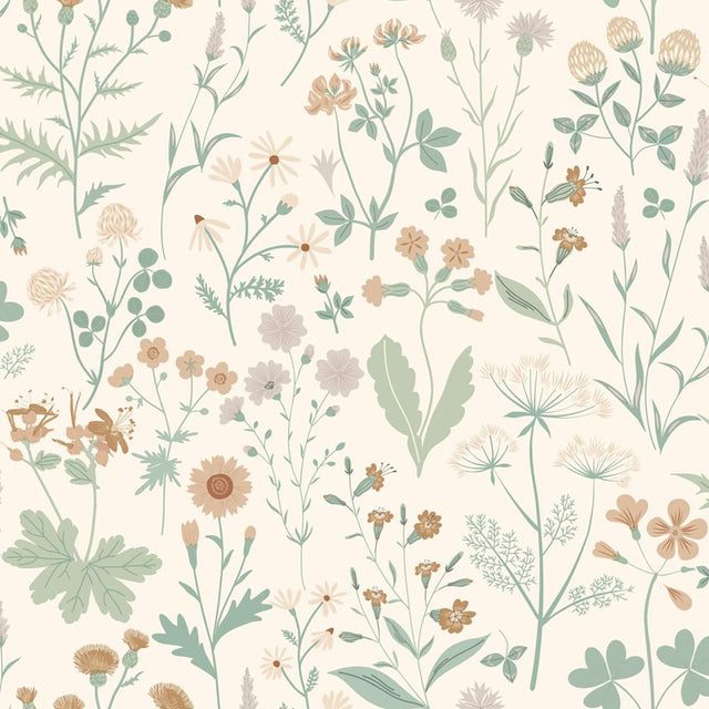 Letitia Cream Summer Meadows Wallpaper
