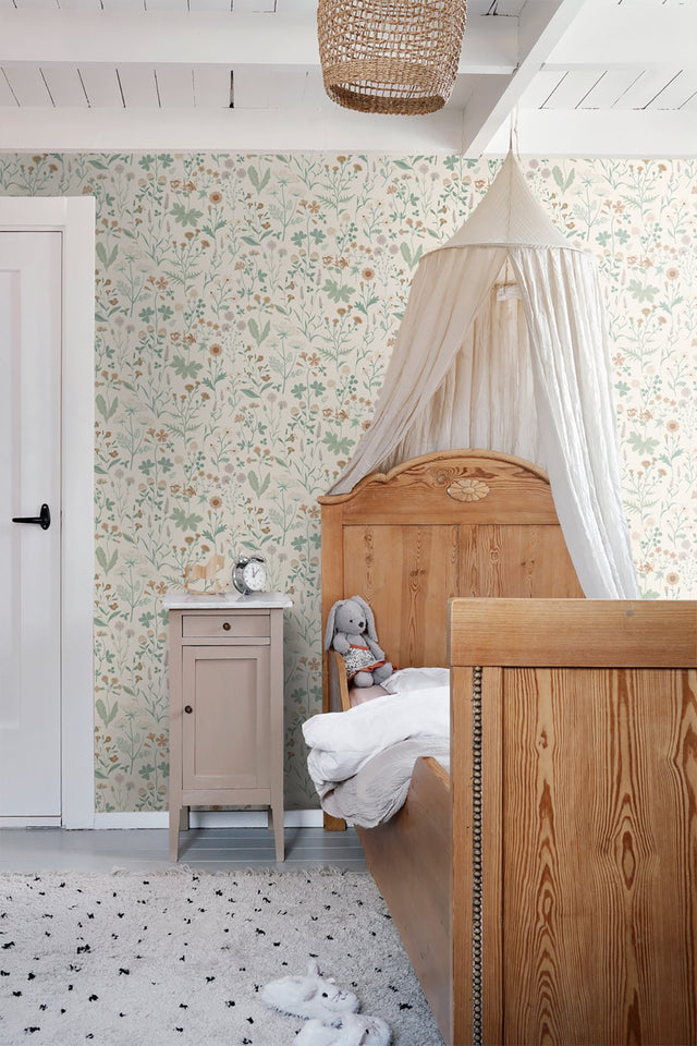 Letitia Cream Summer Meadows Wallpaper