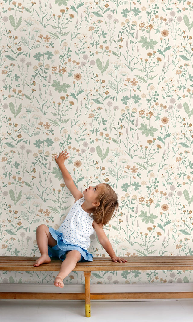 Letitia Cream Summer Meadows Wallpaper