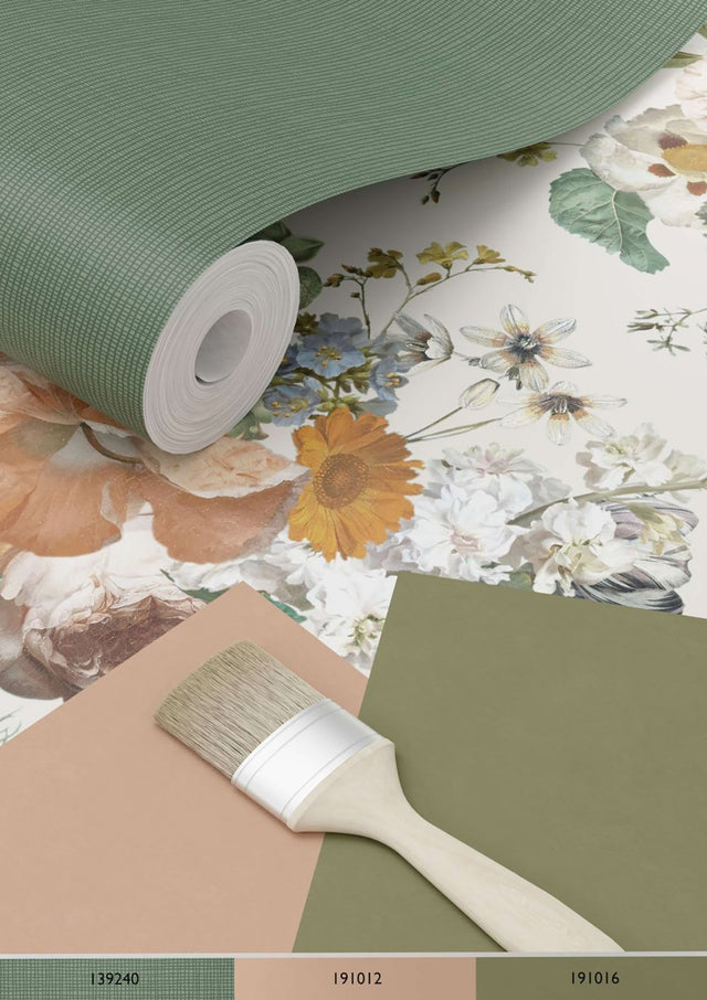 Antonia Cream Vintage Bouquet Wallpaper