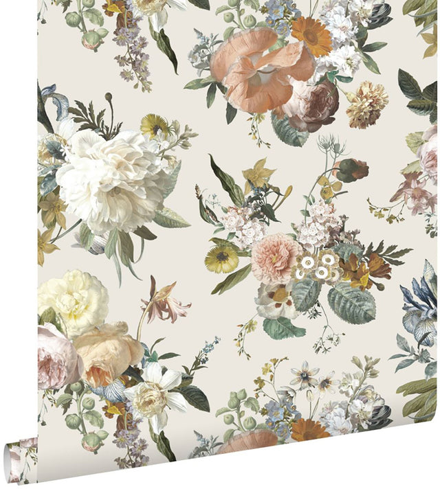 Antonia Cream Vintage Bouquet Wallpaper