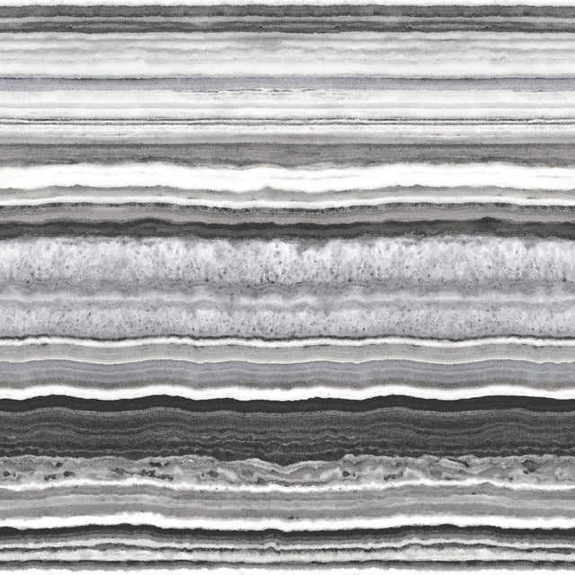 Matieres Grey Stone Wallpaper with Agate Stone Stripe Motif - Brewster DD337238
