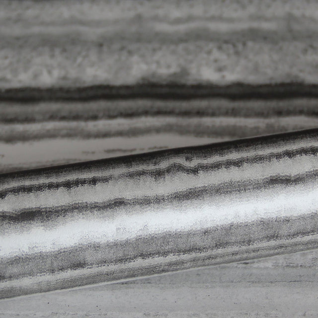 Matieres Grey Stone Wallpaper with Agate Stone Stripe Motif - Brewster DD337238