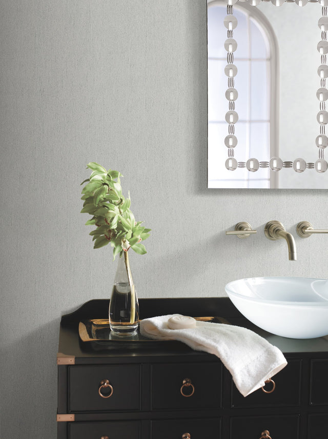 Natural Texture White Textured Non Woven Wallpaper - York DD3721