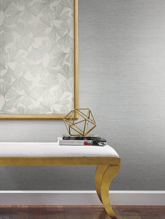 Gingko Toss Green Wallpaper