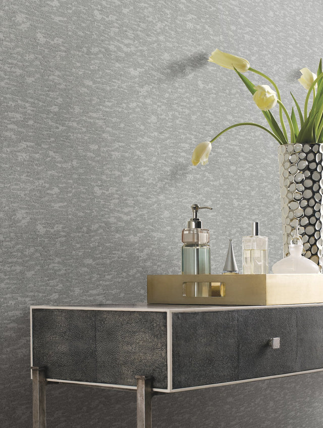 Weathered Cypress Blue Textured Non Woven Wallpaper - York DD3753