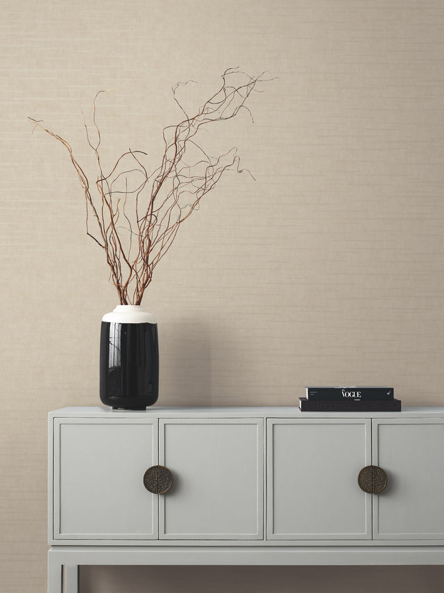 Tiger's Eye Beige Wallpaper with Bohemian Pearl Non Woven Texture - York DD3762