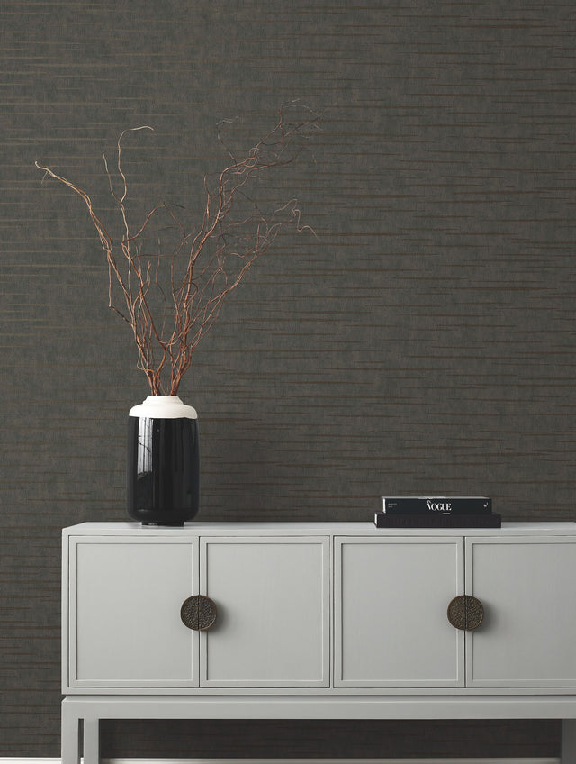 Tiger's Eye Grey Wallpaper with Pearly Striated Texture - York DD3765