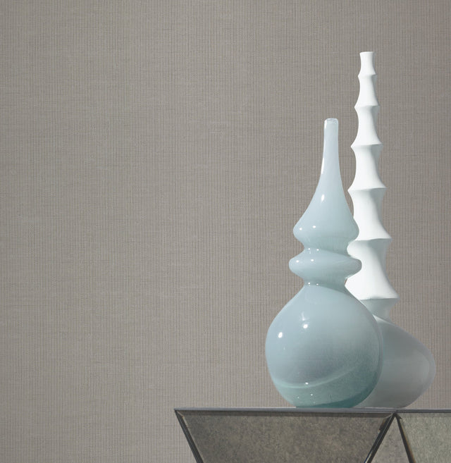 Gossamer Woven Silver & Grey Matte Textured Non Woven Wallpaper - York DD3774