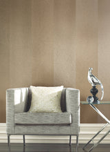 Etched Chevron Gold Wallpaper with Modern Striped Chevron Pattern - York DD3783