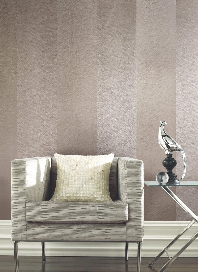 Etched Chevron Cream Wallpaper with Striped Chevron Pattern - York DD3784