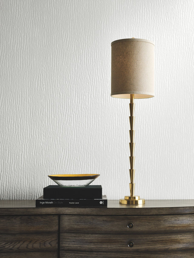 Rain Chimes Gold Wallpaper with Glass Bead Stripe Texture - York DD3793
