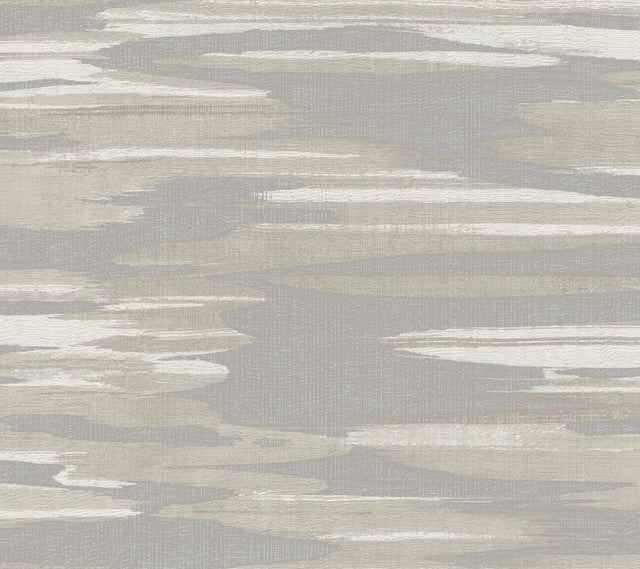 Nimbus Grey Wallpaper with Shimmering Pearlescent Cloud Motif - York DD3821