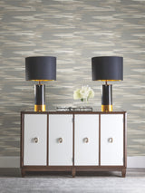 Nimbus Grey Wallpaper with Shimmering Pearlescent Cloud Motif - York DD3821