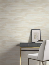 Nimbus White Wallpaper with Pearlescent Cloud Motif - York DD3824