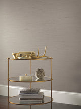 Ribbon Bamboo Silver Metallic Wallpaper with Metallic Bamboo Texture - Antonina Vella DD3832