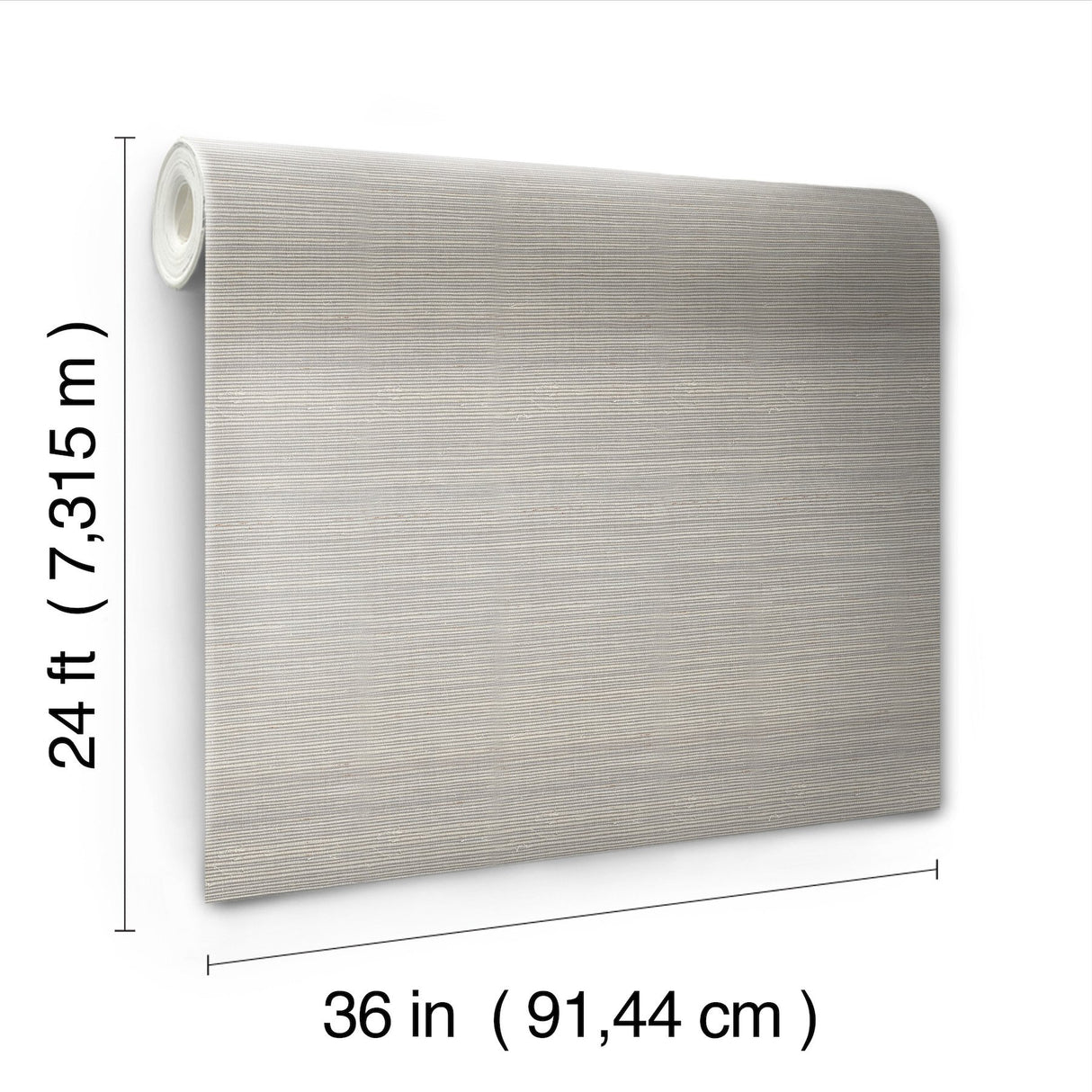 Maguey Sisal Classic Grey Grasscloth Wallpaper with Traditional Style - York DE8994NW