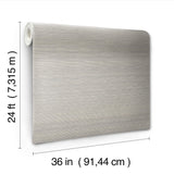Maguey Sisal Classic Grey Grasscloth Wallpaper with Traditional Style - York DE8994NW