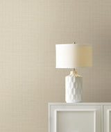 Maguey Sisal Silver Grasscloth Wallpaper with Metallic Effect - York DE8995NWFD