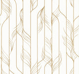 Elemental Thread White & Gold Wallpaper by Candice Olson – DF3301