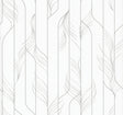 Elemental Thread White & Silver Wallpaper DF3302