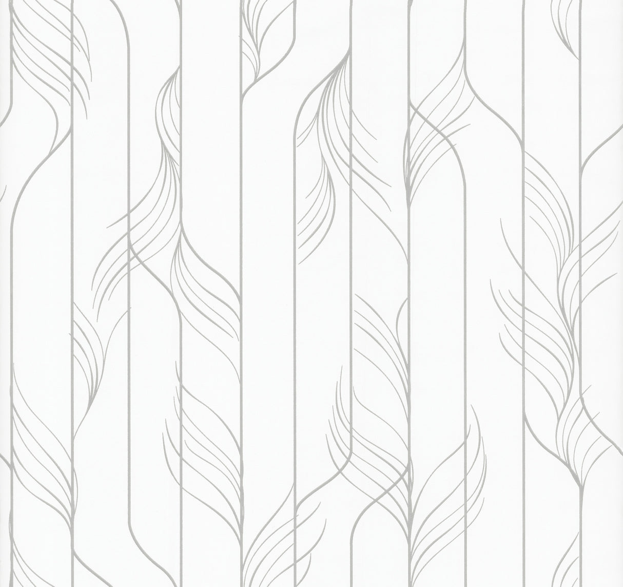 Elemental Thread White & Silver Wallpaper DF3302