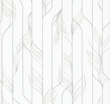 Elemental Thread White & Silver Wallpaper DF3302