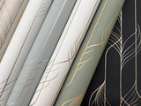 Elemental Thread White & Silver by Candice Olson Metallic Stripe Wallpaper – York Designer Series DF3302