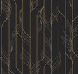Candice Olson Elemental Thread Black & Gold wallpaper room scene