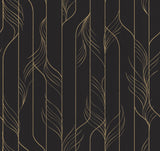 Candice Olson Elemental Thread Black & Gold wallpaper room scene