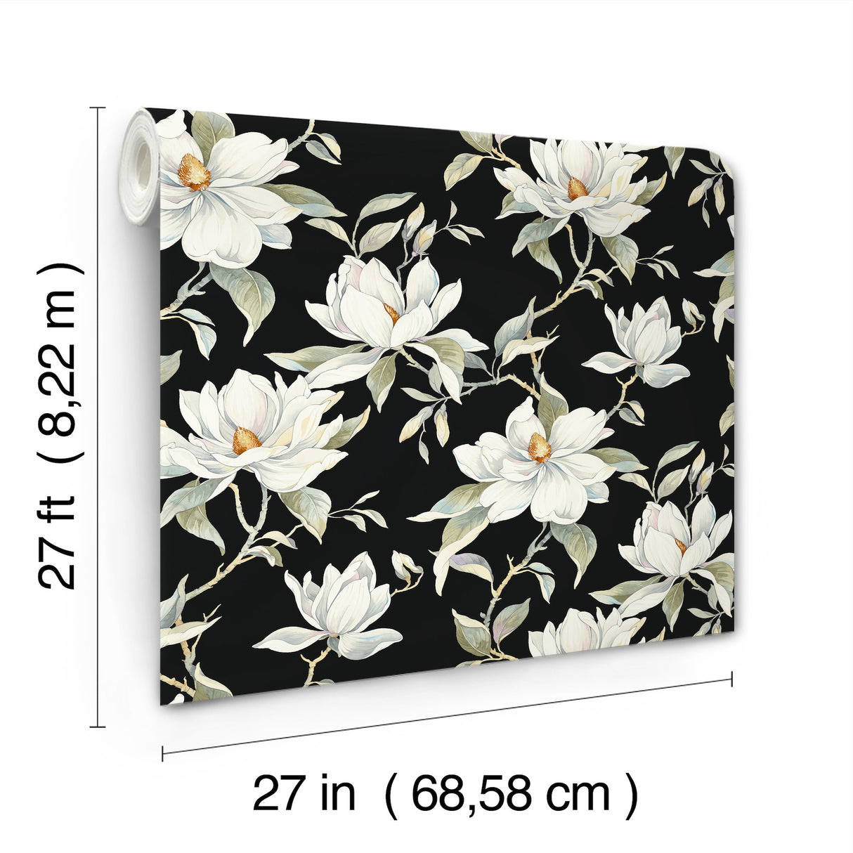 Garden Jewels Black by Candice Olson Floral Wallpaper – York Designer Series DF3313