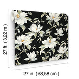 Garden Jewels Black by Candice Olson Floral Wallpaper – York Designer Series DF3313