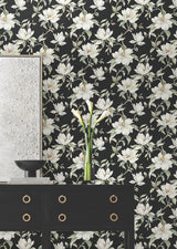 Garden Jewels Black by Candice Olson Floral Wallpaper – York Designer Series DF3313