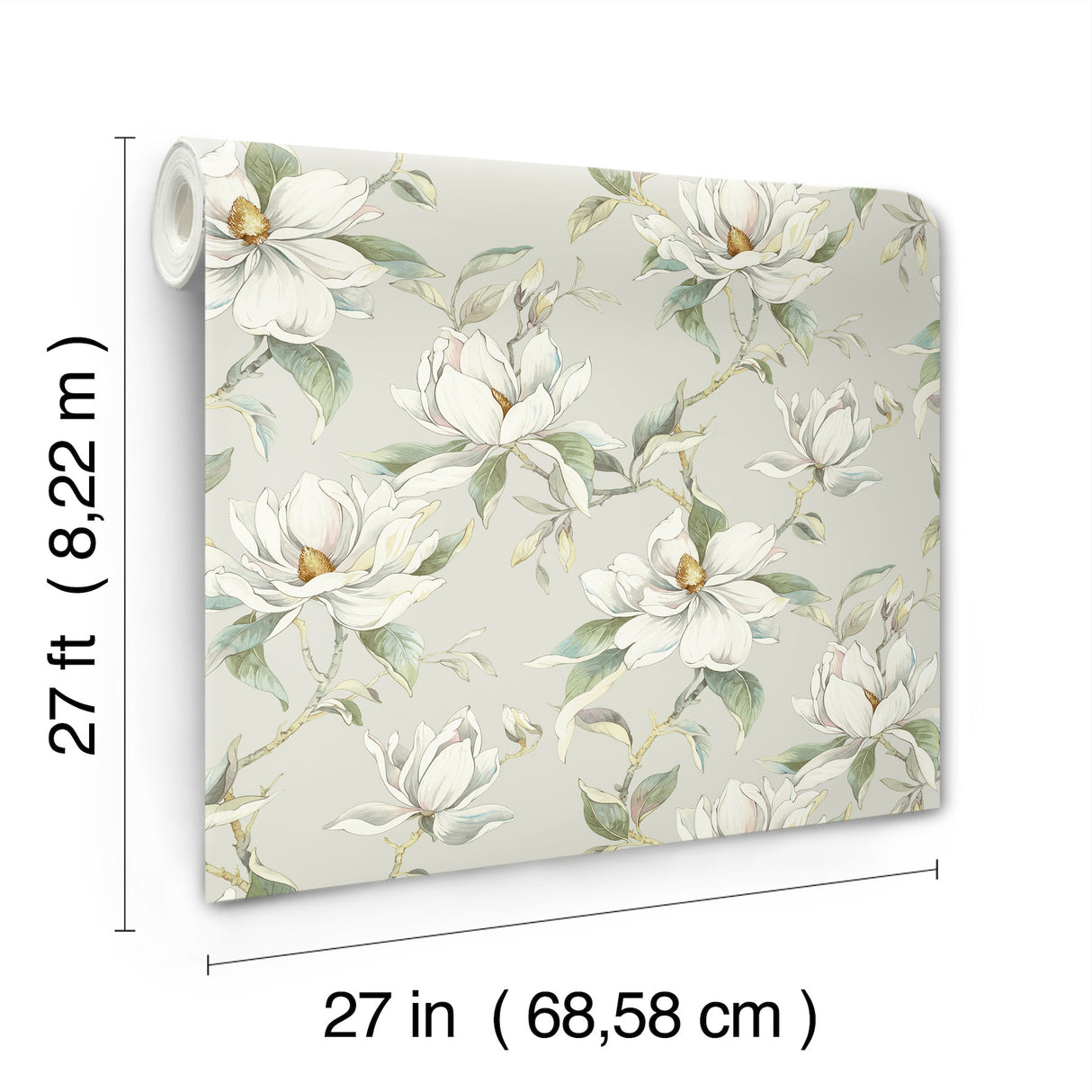 Garden Jewels Warm Grey by Candice Olson Floral Wallpaper – York Designer Series DF3314