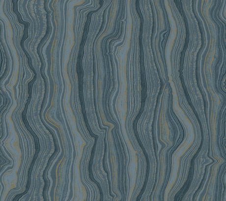 Mineral Shimmer Denim & Gold wallpaper DF3321 pattern detail