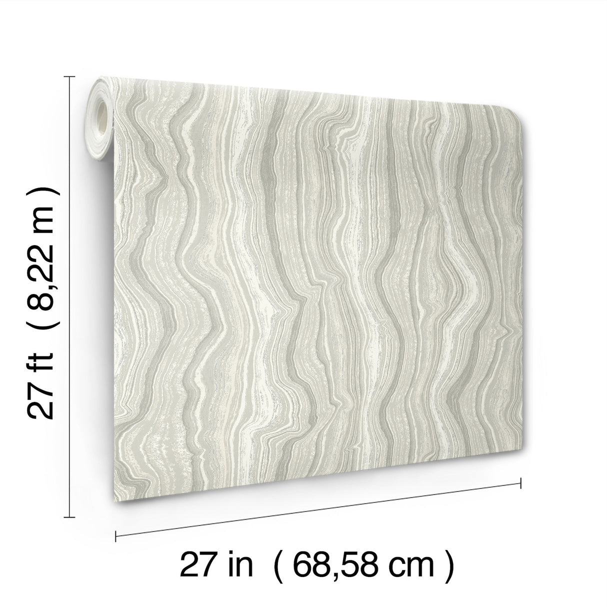 Mineral Shimmer Gray & Pearl by Candice Olson Non Woven Wallpaper – York Designer Series DF3323