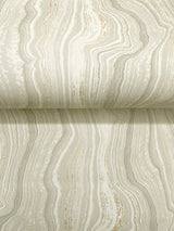 Mineral Shimmer Warm Neutral & Pearl by Candice Olson Geometric Metallic Wallpaper – York Designer Series DF3324