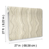 Mineral Shimmer Warm Neutral & Pearl by Candice Olson Geometric Metallic Wallpaper – York Designer Series DF3324