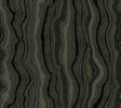 Mineral Shimmer Black & Gold wallpaper by Candice Olson, geode-inspired metallic stripes
