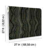Mineral Shimmer Black & Gold by Candice Olson Wallpaper – York Designer Series DF3326