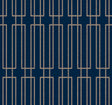 Candice Olson Terrace Navy geometric wallpaper DF3329