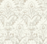 Velvet Crush Damask Cream & Pearl Wallpaper by Candice Olson - DF3334