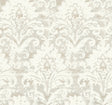 Velvet Crush Damask Cream & Pearl Wallpaper by Candice Olson - DF3334