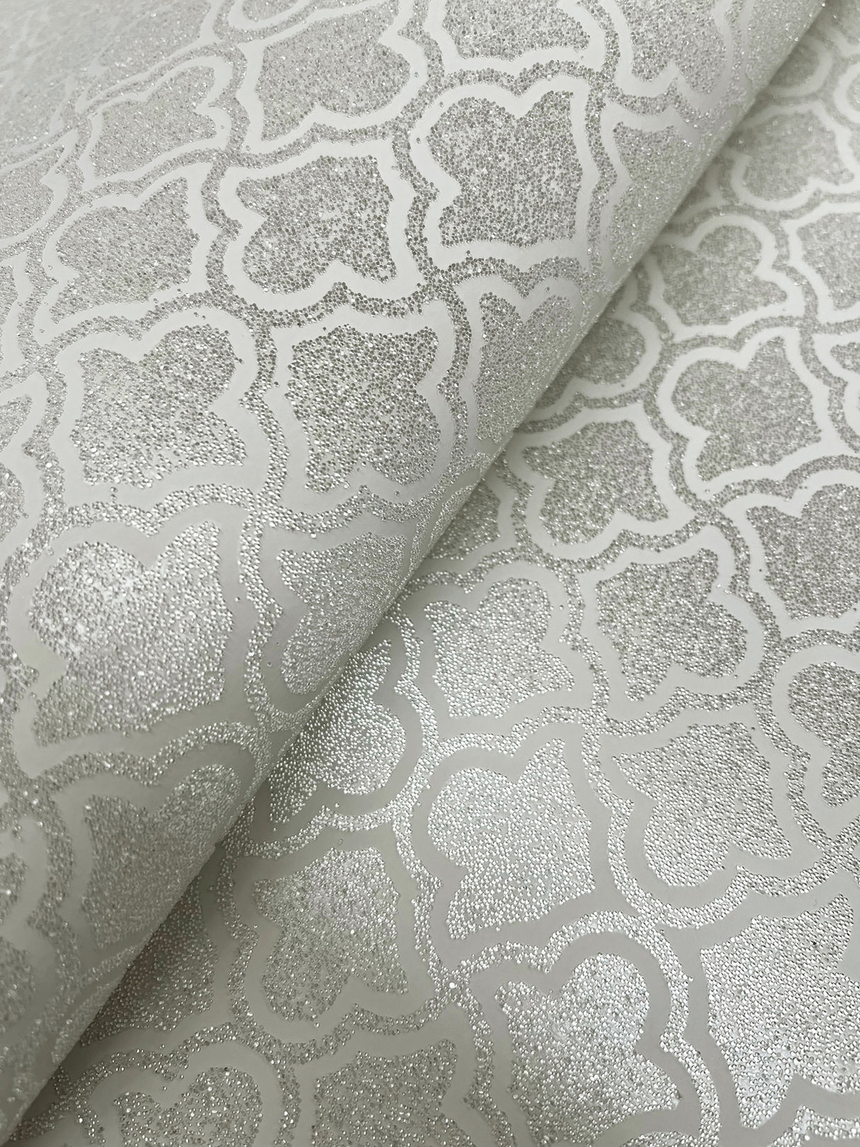 Uptown Glam Beige by Candice Olson Glass Bead Damask Wallpaper – York Designer Series DF3337